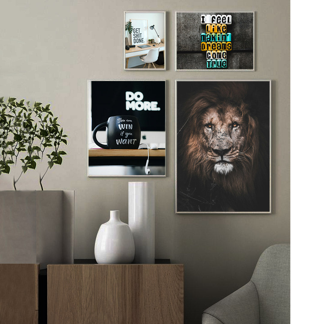 Do More | 4-Panel Motivational Wall Art