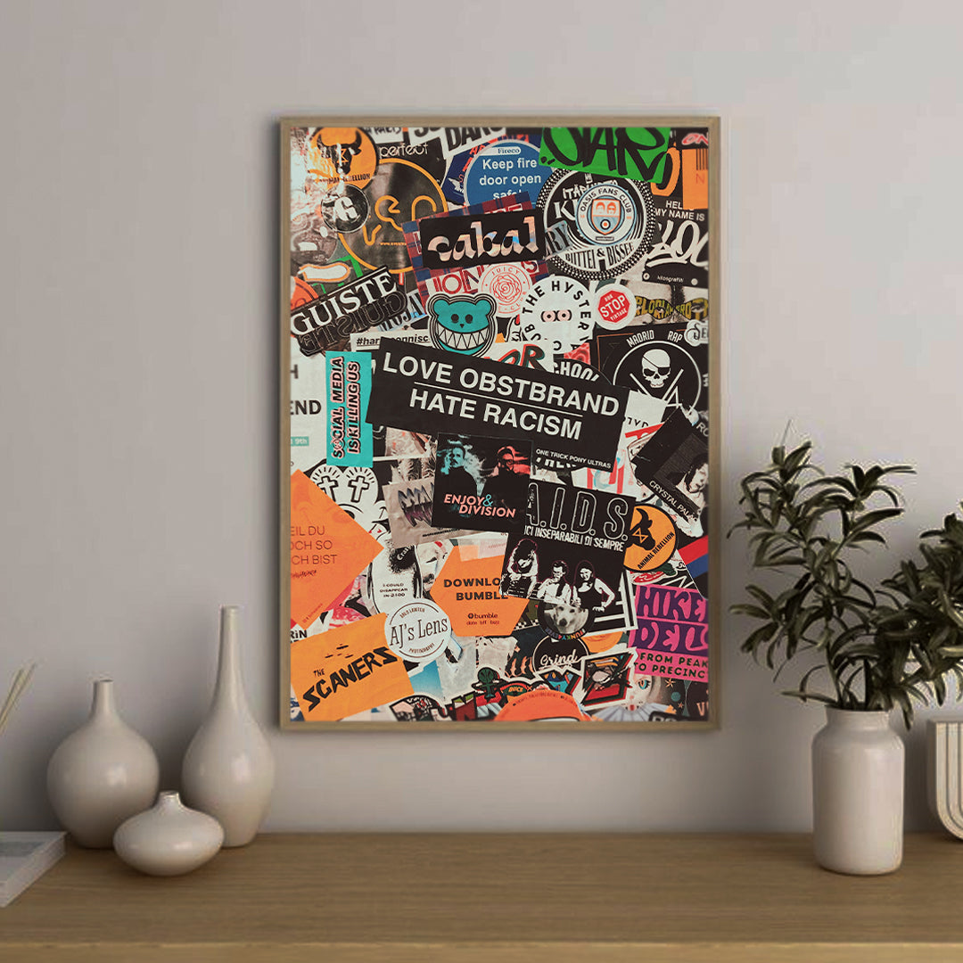 Pop Art Collage: A Colorful Poster Art