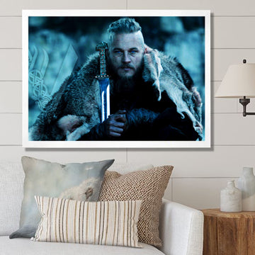 Vikings Hero Travis Fimmel Epic Style | History TV Show Wall Art