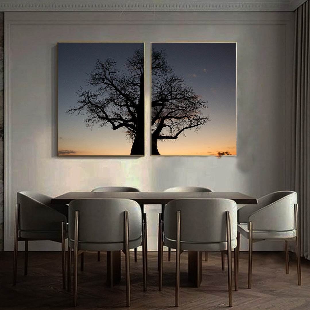 Artistic View of a Tree | 2-Panel Wall Art