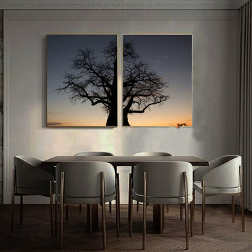 Artistic View of a Tree | 2-Panel Wall Art