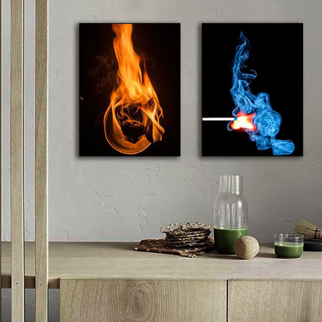 Fire | Premium HD Print on Acrylic Base | Aesthetics Wall Art