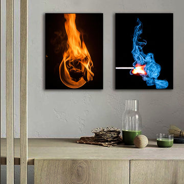 Fire | Premium HD Print on Acrylic Base | Aesthetics Wall Art