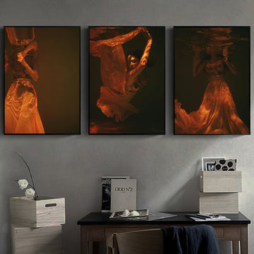 A Woman Swimming Underwater | Imaginative Wall Art