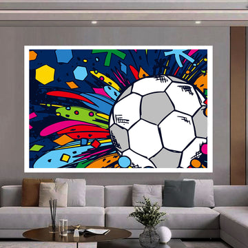 Football Doodle | 4K Wall Art