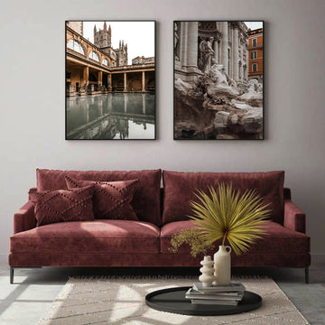 Fountain of Trevi Rome Italy | Premium HD Print on Acrylic Base | Beautiful Wall Art