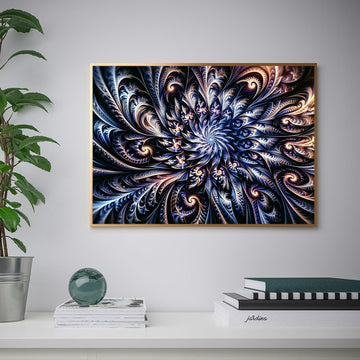Multicolored Fractal Patterns | HD Abstract Wall Art