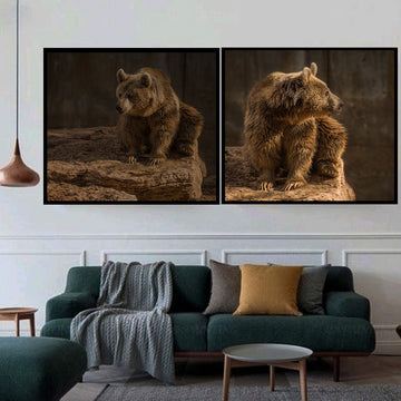 Pleasing Kodiak Brown Bears | Animal Wall Art