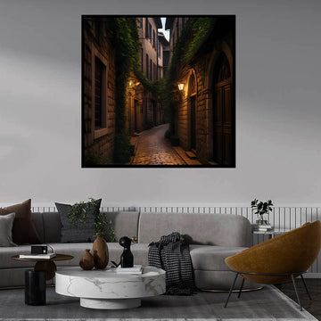 A Cozy Street | Premium AI Wall Art