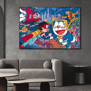 Doraemon Cartoon Anime | Kids Favorite Wall Art