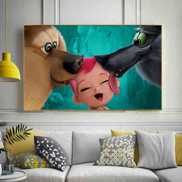 Baby, Storks, Bear | Animated Movie Wall Art