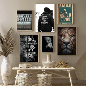 Imaginative Wall | 6-Panel Motivational Wall Art