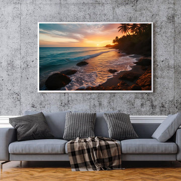 Pleasant view of a Sunset Beach | Attractive Wall Art