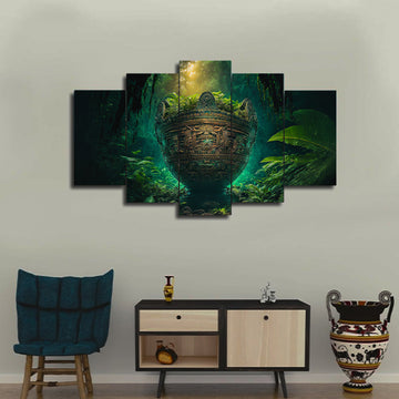 Royal Vintage Ship | Glorious 5-Panel Wall Art